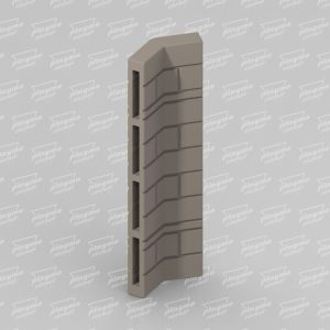Masonry L connector octagon
