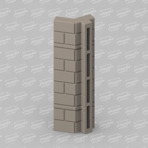 Masonry L-Y Octagon Connector for Playmobil Steck Castle Towers