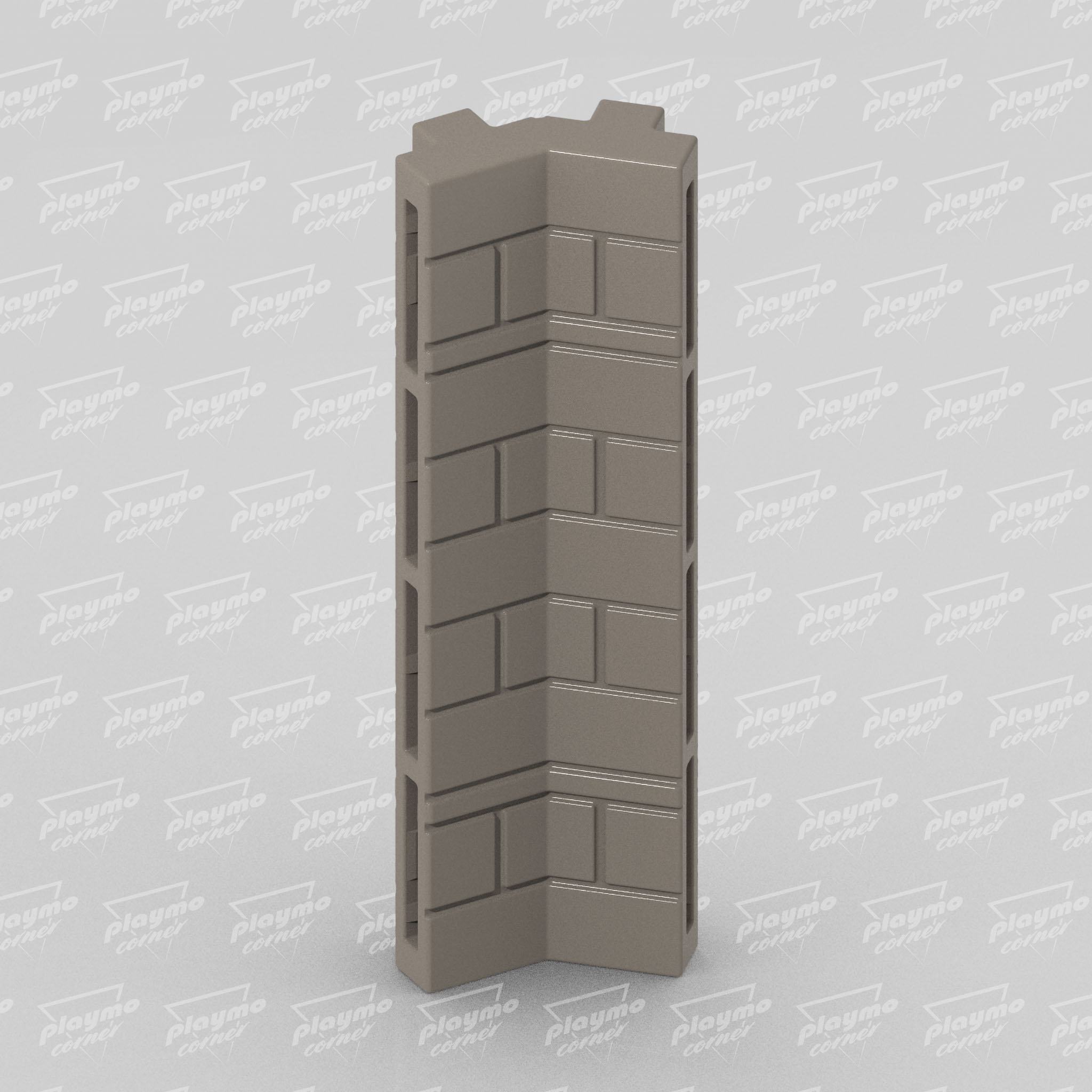 Masonry L-YY Octagon Connector for Playmobil Steck Castle Towers - Image 3