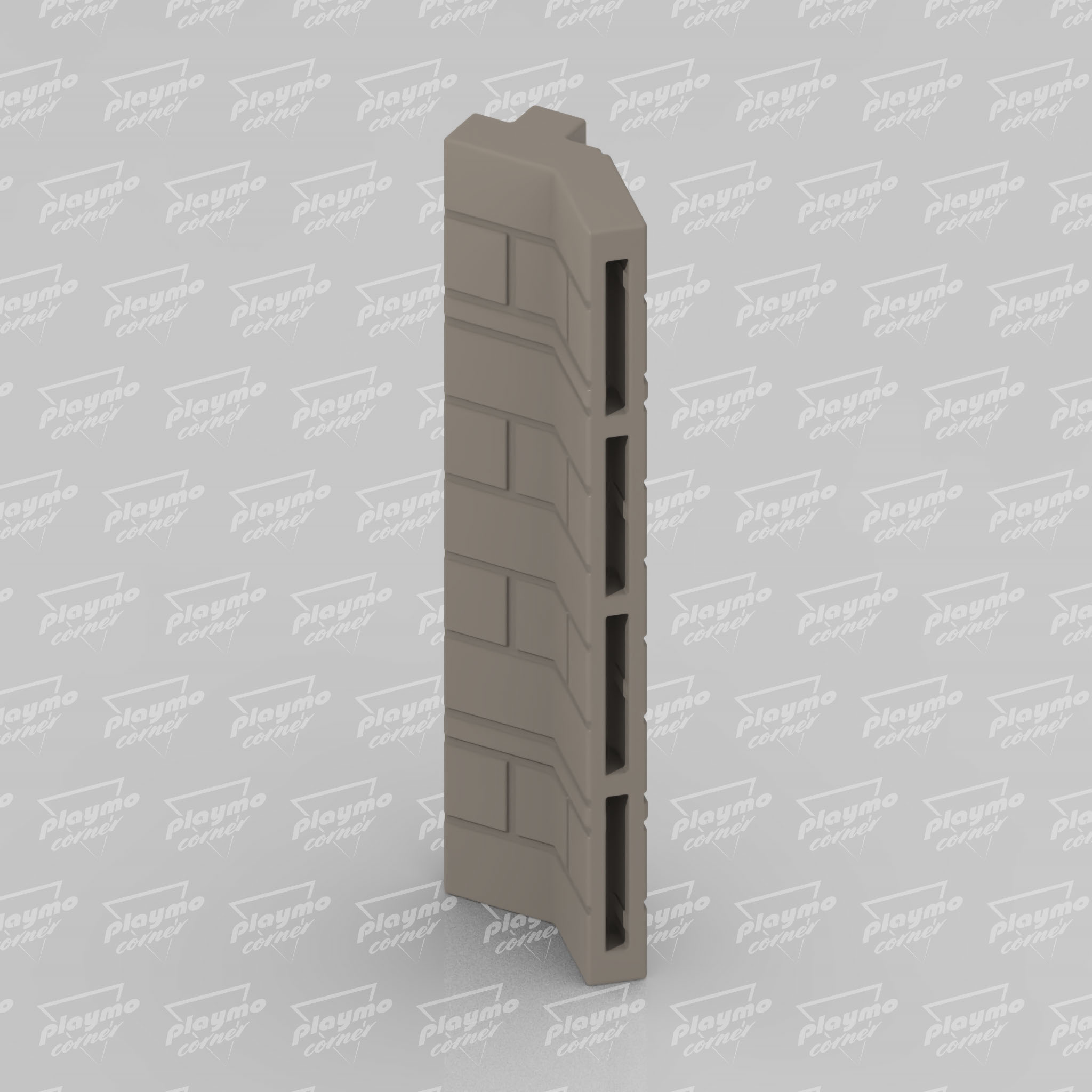 Masonry L-Y Octagon Connector for Playmobil Steck Castle Towers - Image 2