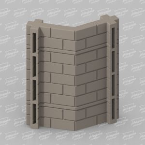 Masonry XX Octagon Connector XL for Playmobil Steck Castle Walls