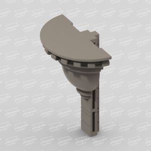 Round tower support T connector