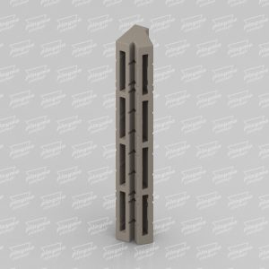 Masonry T connector tower sidewall